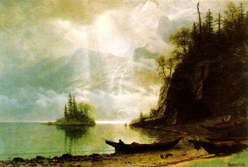 Albert Bierstadt The Island Sweden oil painting art